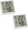 Digitalthermometer und -hygrometer zeigen 22,7 Grad Celsius und 48 Prozent Luftfeuchtigkeit an.