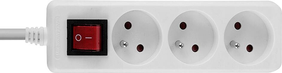 LINDY 73124 Steckdosenleiste Weiß Kaltgerätestecker 1 St.