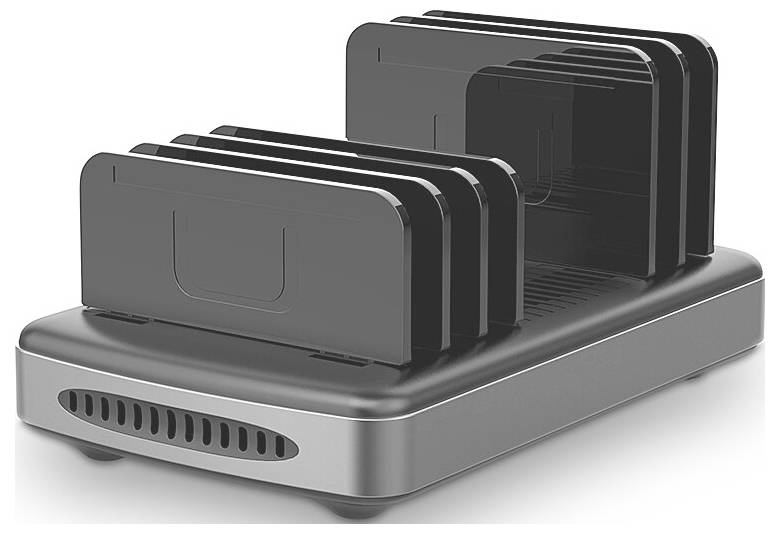 LINDY 160W 6 Port USB-Ladestation Bürogeräte Möbel Ladestationen & Carts-2