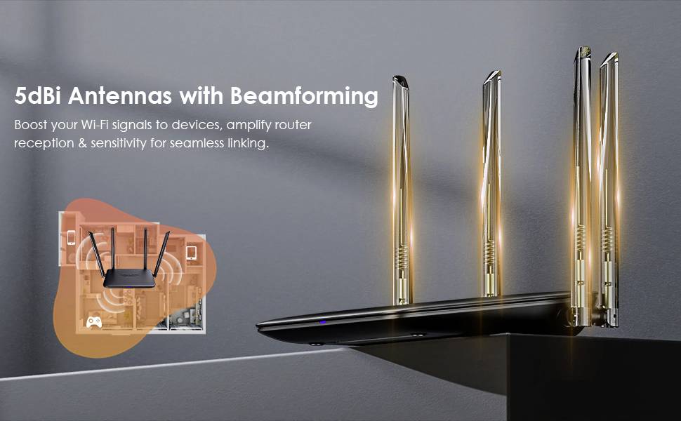 Wavlink BE3600 WLAN Router 2.4 GHz, 5 GHz 3568 MBit/s-9