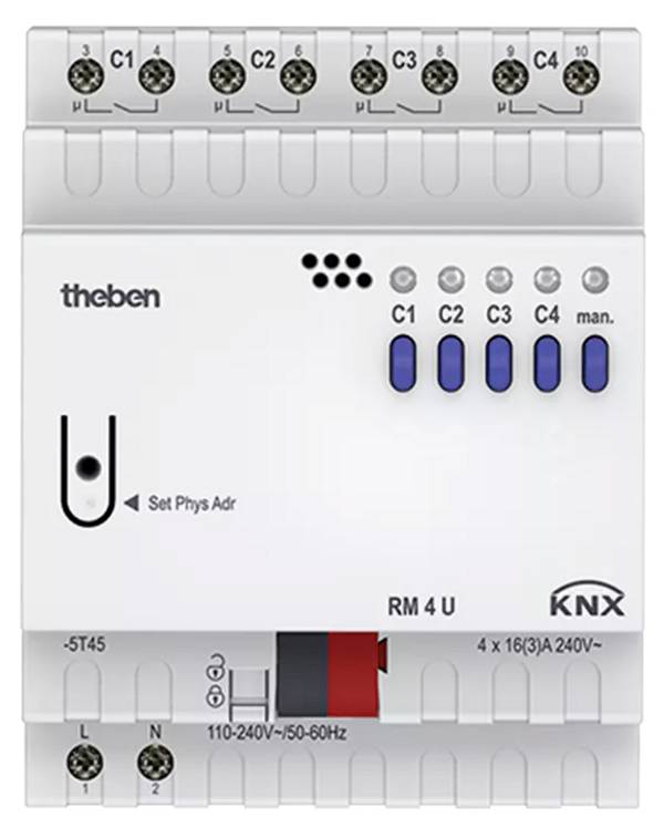 Theben KNX 4940223 Schaltaktor RM 4 U KNX