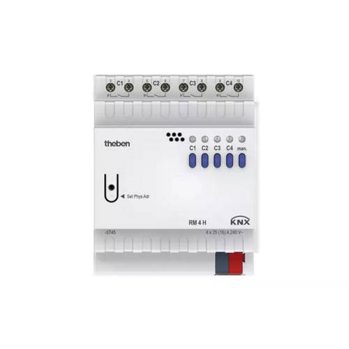 Theben 4940212 Schaltaktor RM 4 H KNX (4-fach Schaltaktor 25A FIX1)