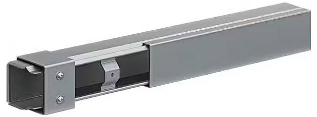 Ein ausziehbarer Metallschubladenauszug in silbernem Finish, geeignet für Möbelmontage und sicheren Halt von Schubladen.