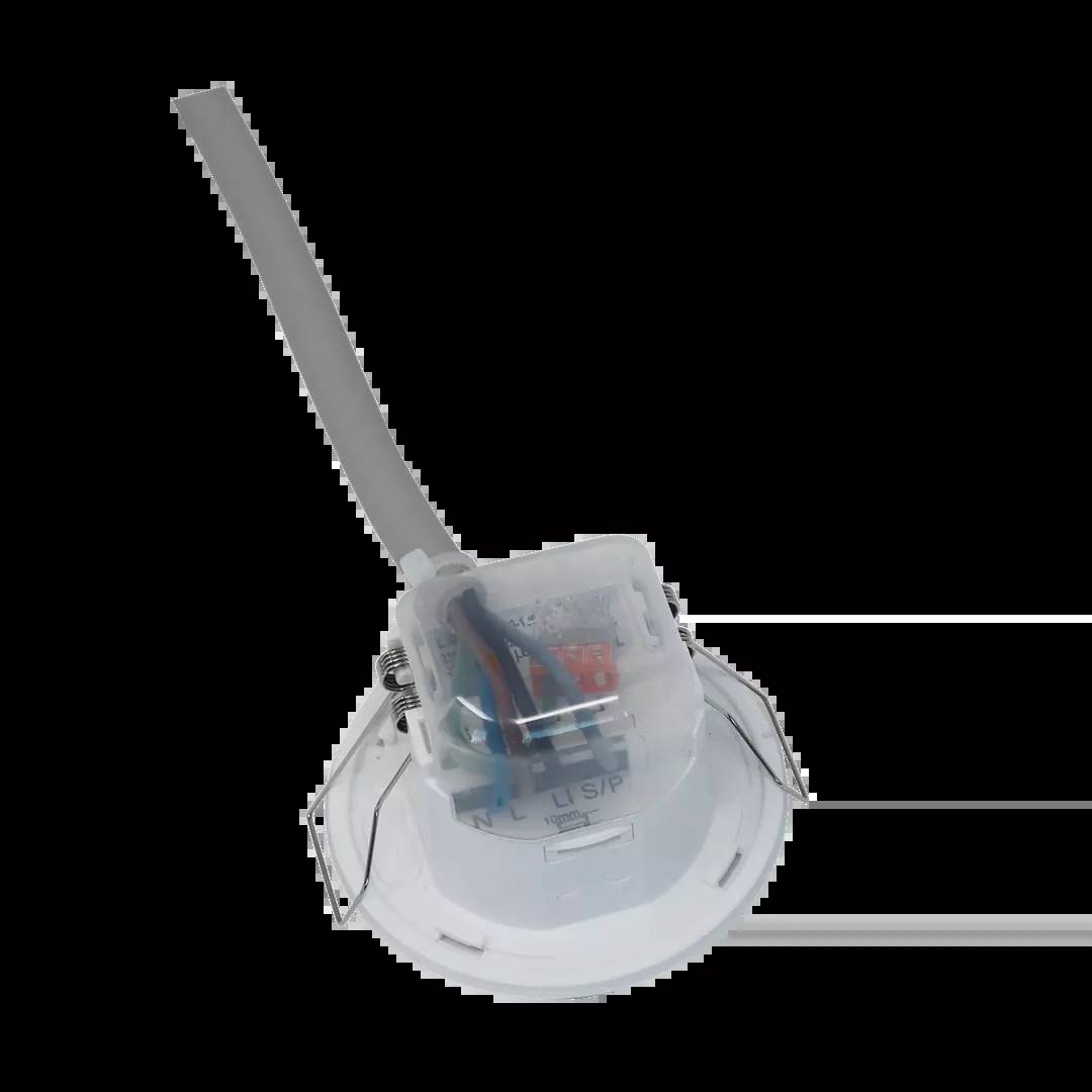 'Transparente Zentrifuge mit Kabeln und technischen Komponenten im Inneren.'