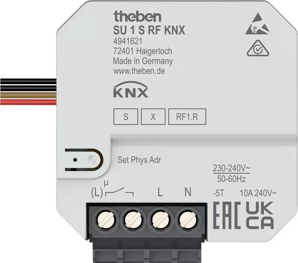 Theben KNX 4941621 Schaltaktor SU 1 S RF KNX