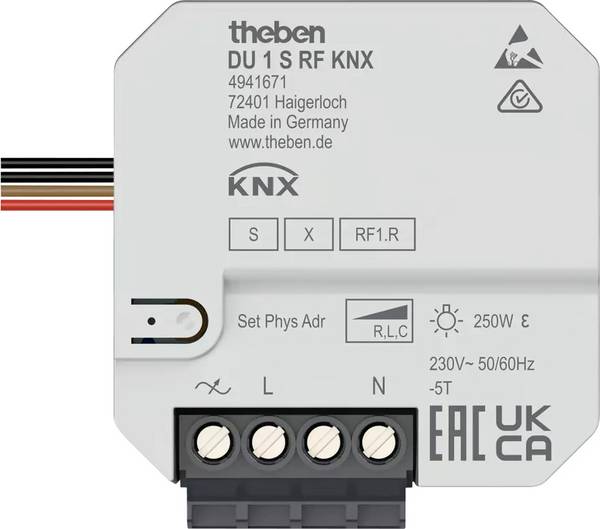 Theben KNX 4941671 Dimmaktor DU 1 S RF KNX