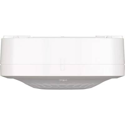 Deckenmontierter Rauchmelder in weißer Farbe mit integriertem LED-Licht.