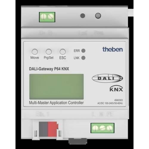 Theben 4940303 Gateway DALI Gateway P64 KNX