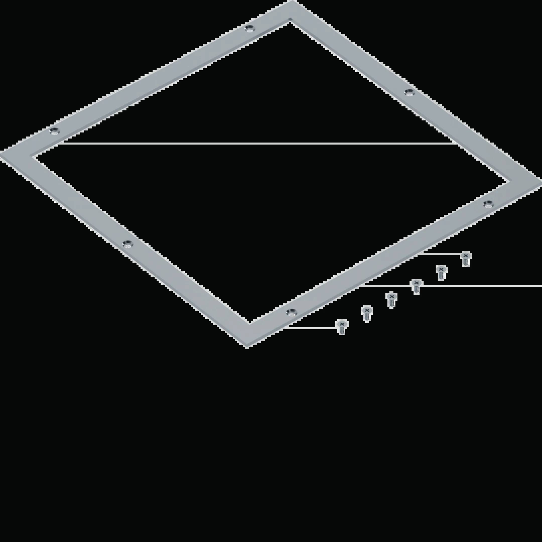 Hager UDM3320Q16 Montageplatte (L x B) 360 mm x 360 mm 1 St.