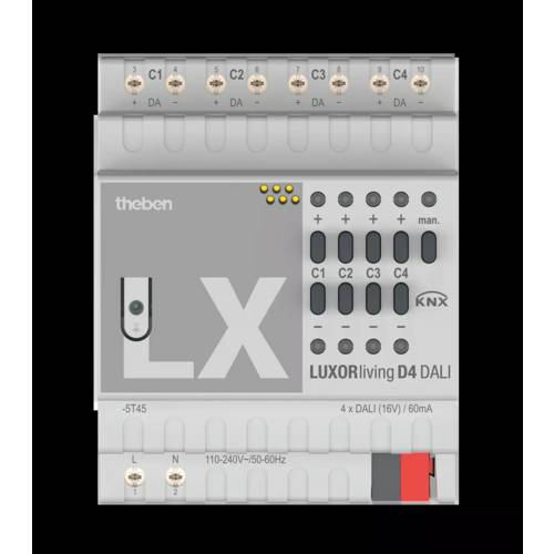 Theben 4800300 DALI-Aktor LUXORliving D4 DALI
