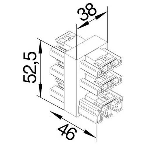 Hager GKWAXC3 Verteiler-Box 1 St.