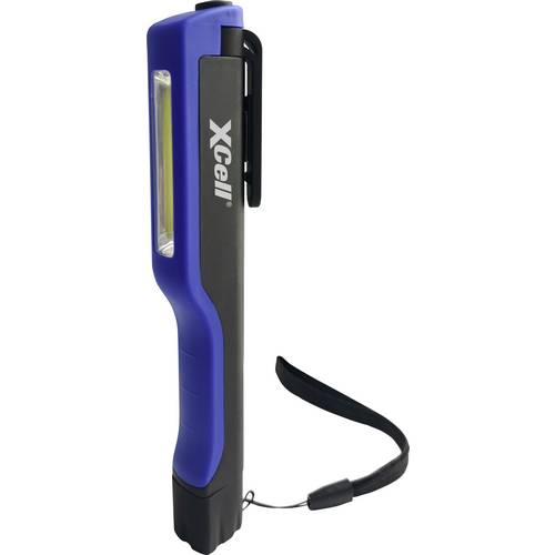 XCell 149197 Pro Penlight batteriebetrieben COB LED 167 mm Blau, Schwarz