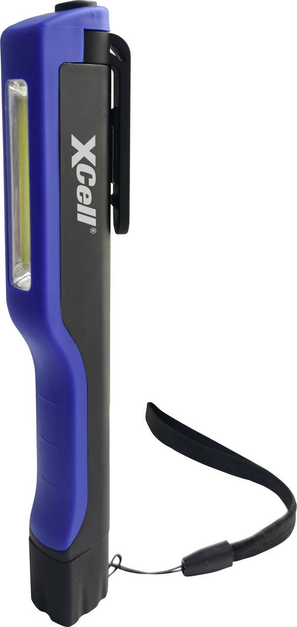 XCell 149197 Pro Penlight batteriebetrieben COB LED 160 lm 16.7 cm Blau, Schwarz