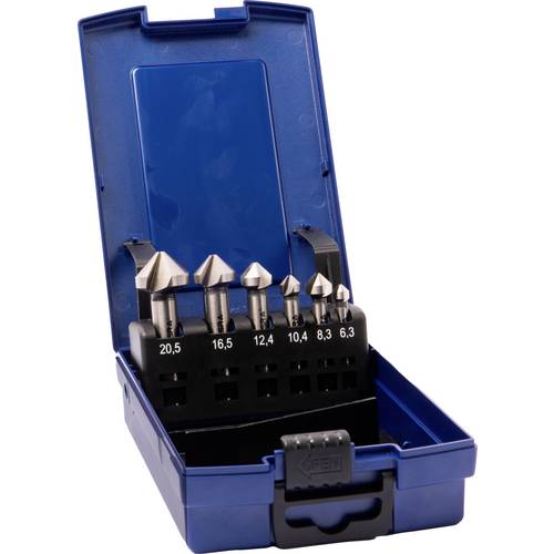 GSR 00708010 Kegelsenker-Set 6teilig 6.3 mm, 8.3 mm, 10.4 mm, 12.4 mm, 16.5 mm, 20.5 mm HSS-G Zylinderschaft 1 St.
