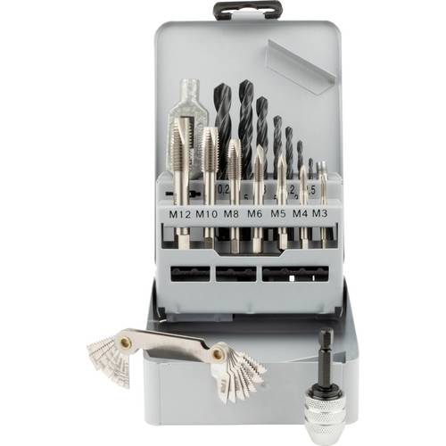 GSR 00708040 Gewindeschneidsatz 17teilig metrisch M3 - M12 DIN 352 HSS-G 1 St.