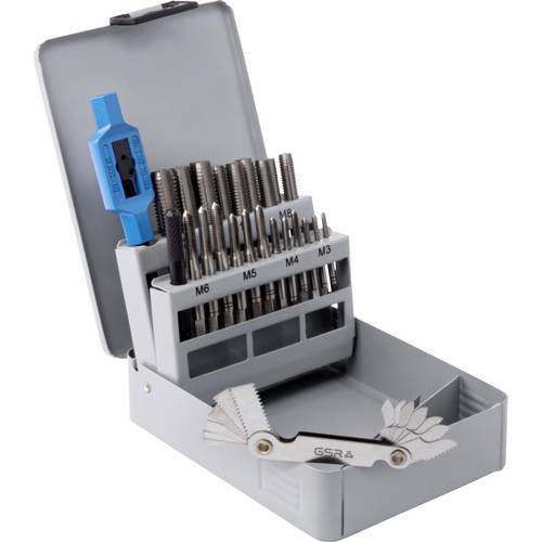 GSR 00708050 Gewindeschneidsatz 23teilig metrisch M3 - M12 DIN 352, DIN 1814 HSS-G 1 St.
