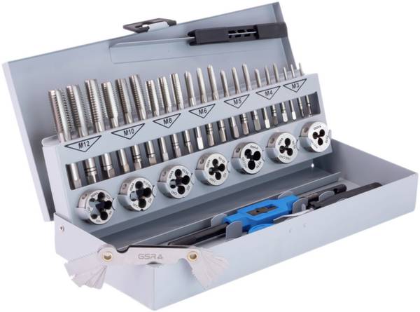 GSR 00708070 Gewindeschneidsatz 32teilig HSS-G metrisch M3 - M12