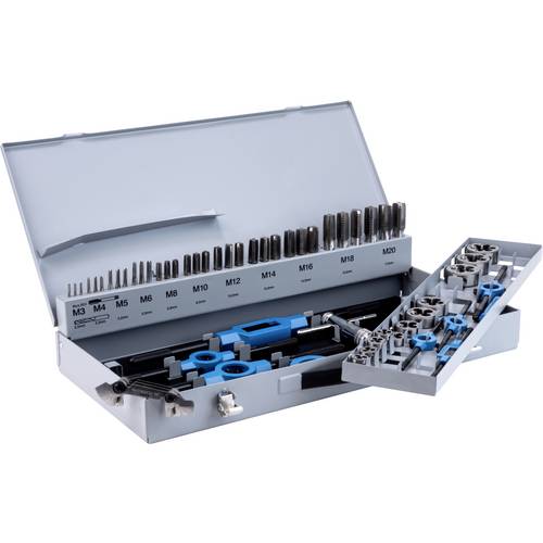 GSR 00708090 Gewindeschneidsatz 56teilig HSS-G metrisch M3 - M18, M20