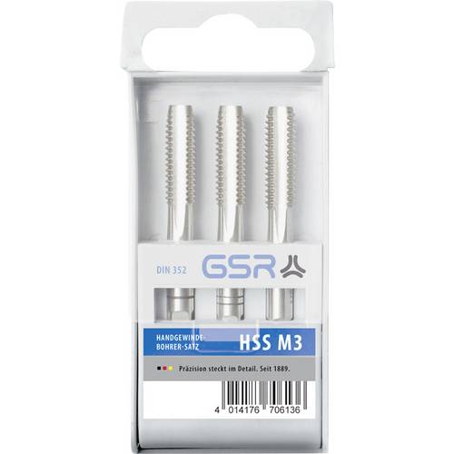 GSR 00706170 Handgewindebohrer-Set 3teilig metrisch M5 0.8 Rechtsschneidend DIN 352 HSS-G 1 St.