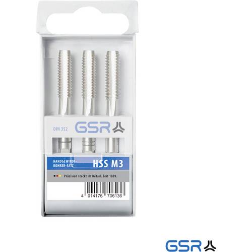 GSR 00706250 Handgewindebohrer-Set 3teilig metrisch M12 1.75 Rechtsschneidend DIN 352 HSS-G 1 St.
