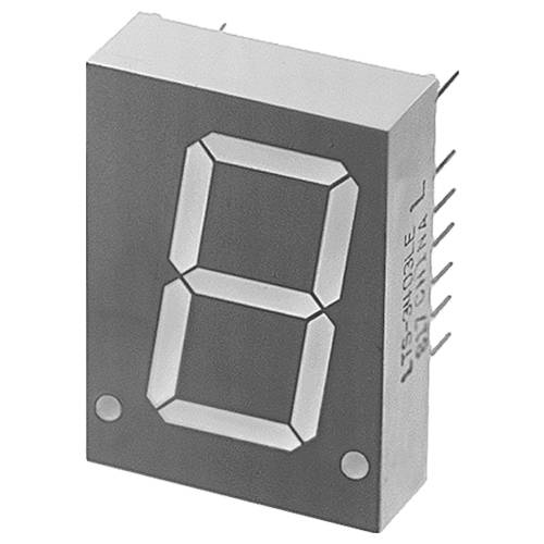 Lite-On 7-Segment-Anzeige Rot, Orange 20.32 mm 2 V Ziffernanzahl: 1