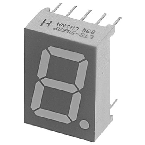 Lite-On 7-Segment-Anzeige Rot 13.2 mm 1.8 V Ziffernanzahl: 1