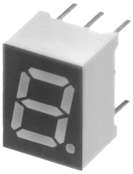 Lite-On 7-segments-display Rood 7 mm 2.1 V Aantal cijfers: 1 afbeelding