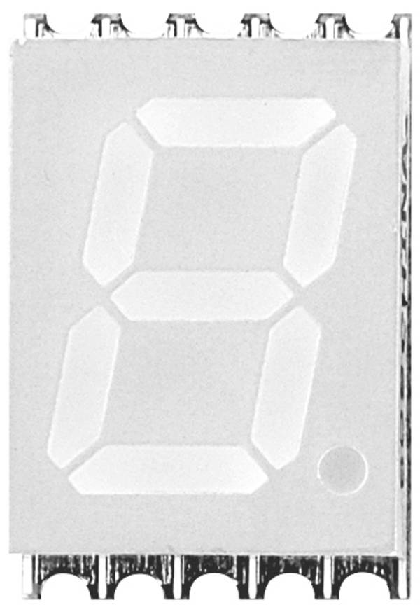 Lite-On 7-Segment-Anzeige Weiß  10 mm 3.2 V Ziffernanzahl: 1