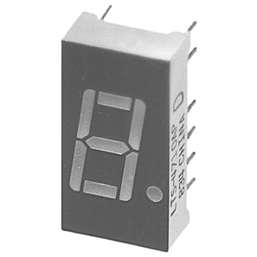 Lite-On 7-Segment-Anzeige Rot 10.16 mm 2.1 V Ziffernanzahl: 1
