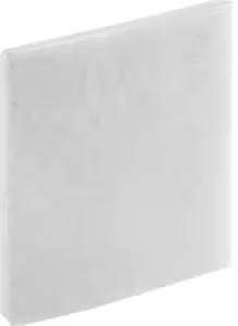 Ein weißer, rechteckiger Block oder Paket, möglicherweise aus Papier oder einem ähnlichen Material, ohne sichtbare Beschriftung.