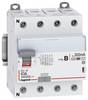 Legrand 411972 DX3 Fehlerstromschutzschalter 63A, 4-polig, 300mA, Typ B, 400VAC, N-links, 4TE FI-Schutzschalter allstromsensitiver FI B 0.3 A