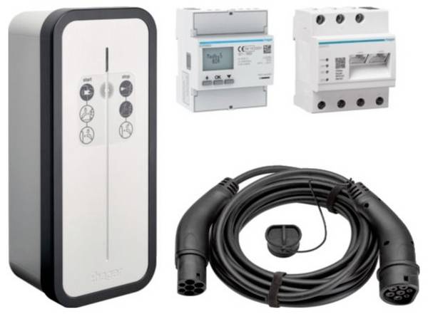 Hager XEV1K22T2SEMCC Wallbox Typ 2 Mode 3 32 A 22 kW RFID