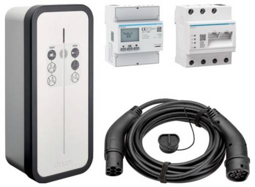 Hager XEV1K22T2SEMCC Wallbox Typ 2 Mode 3 32 A 22 kW RFID