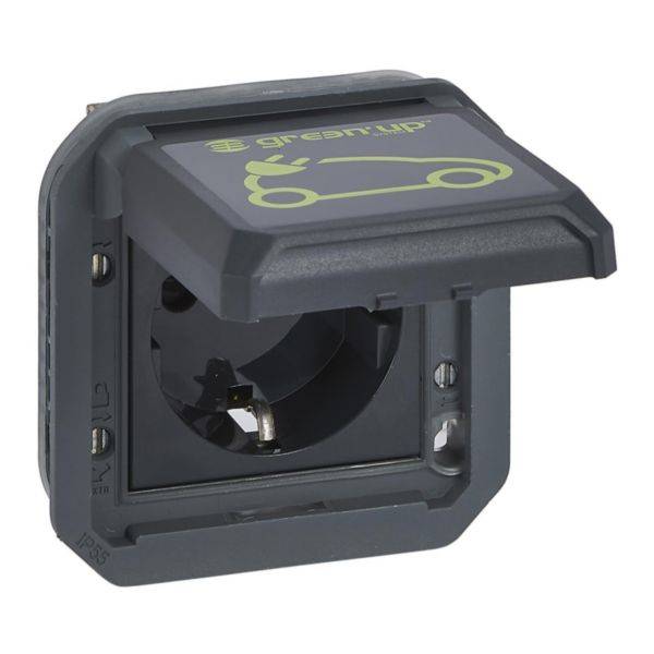Legrand  Einsatz Schutzkontakt-Steckdose Plexo Anthrazit 069818L 1 St.