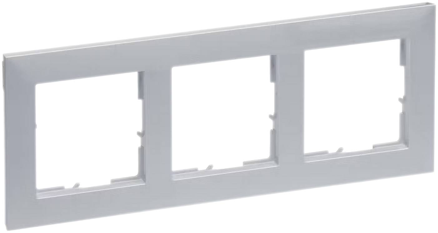 Legrand 765273 SEANO 3-fach Rahmen in der Farbausführung Aluminium lackiert