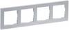 Legrand 765284 SEANO+4-fach Rahmen in der Farbausführung Aluminium lackiert