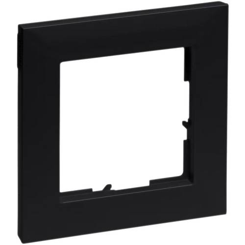 Legrand 765371 SEANO 1-fach Rahmen in der Farbausführung Schwarz lackiert