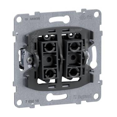 Legrand  Einsatz Doppeltaster Seano  765018 1 St.