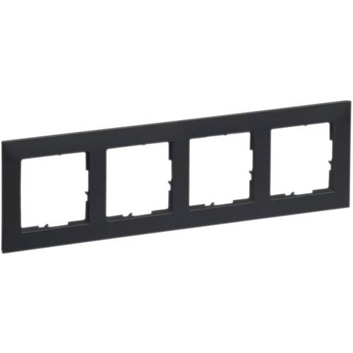 Legrand 765474 SEANO 4-fach Rahmen in der Farbausführung Anthrazit lackiert