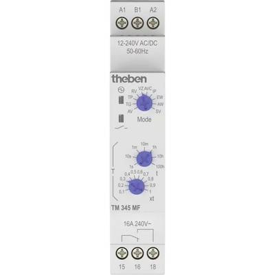 Elektronische Zeitschaltuhr mit mehreren Schaltern und Drehreglern zur Einstellung von Zeitintervallen. Angezeigt sind Anschlüsse und Modus.