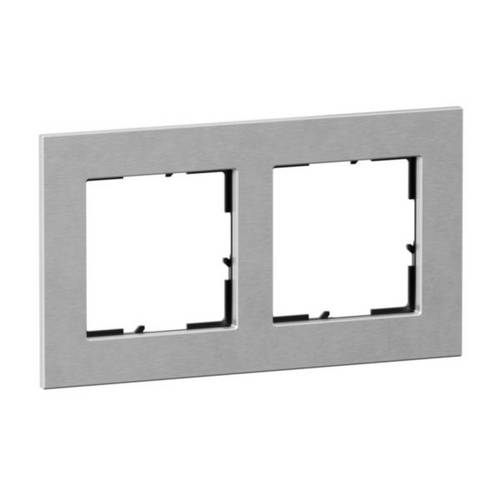 Legrand 2fach Rahmen Aluminium 766122 1 St.