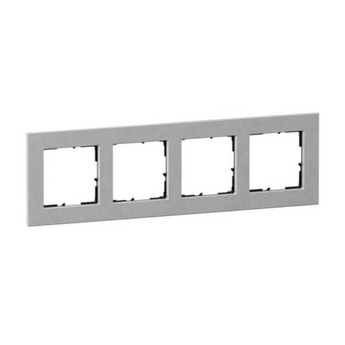 Legrand 4fach Rahmen Aluminium 766124 1 St.