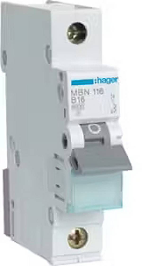 Hager MBN116 MBN116 Leitungsschutzschalter    1polig 16 A