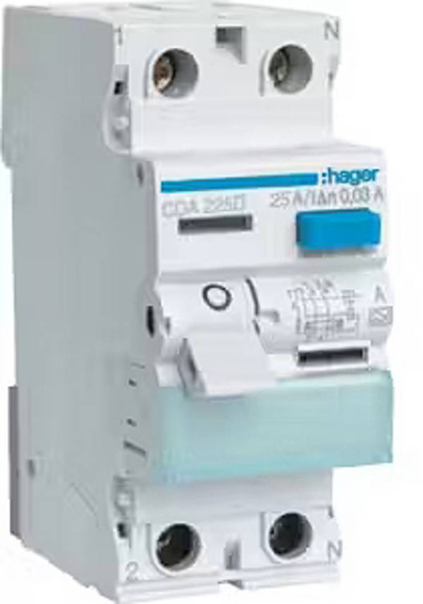 Hager CDA225D Fehlerstrom-Schutzschalter A 3polig 25 A 0.03 A 250 V
