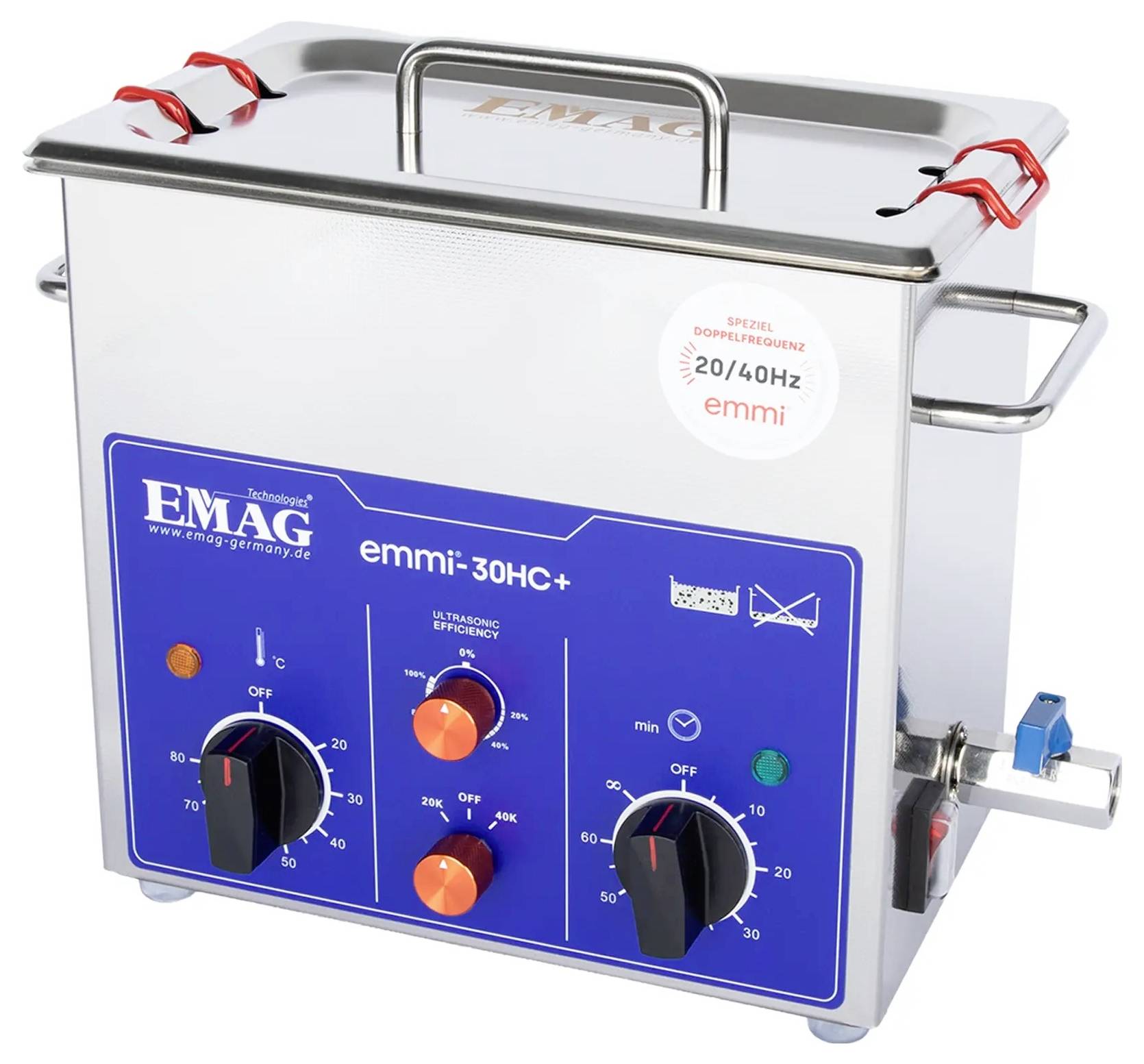 Emag Emmi-30HC Plus Ultraschallreiniger Universal 180 W 3.2 l mit Heizung-1