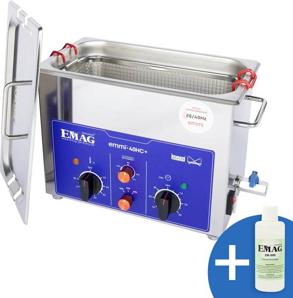 Emag Emmi-40HC Plus Ultraschallreiniger Universal 240 W 4.5 l mit Heizung