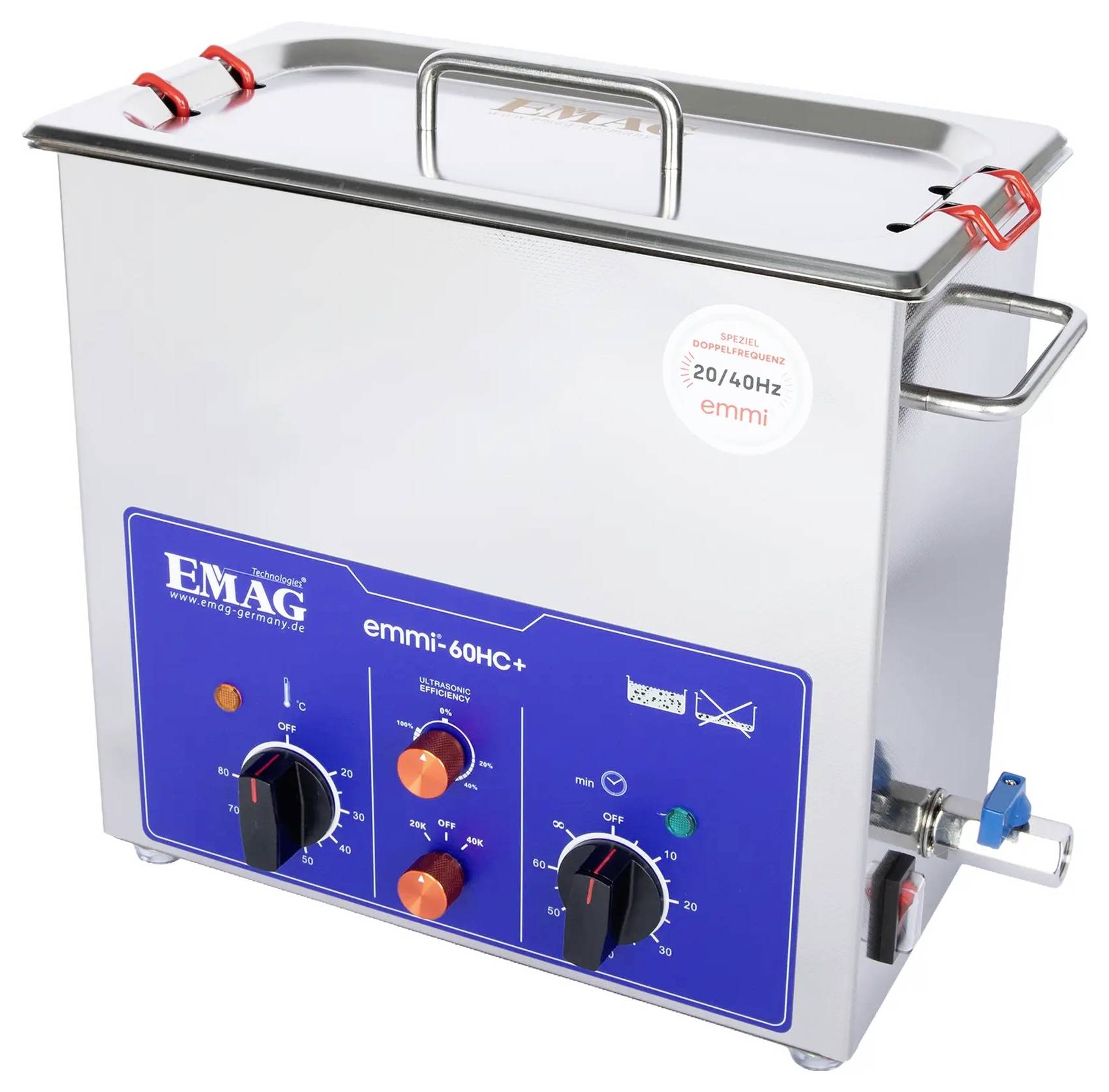 Emag Emmi 60HC Plus Ultraschallreiniger Universal 240 W 6.7 l mit Heizung-1