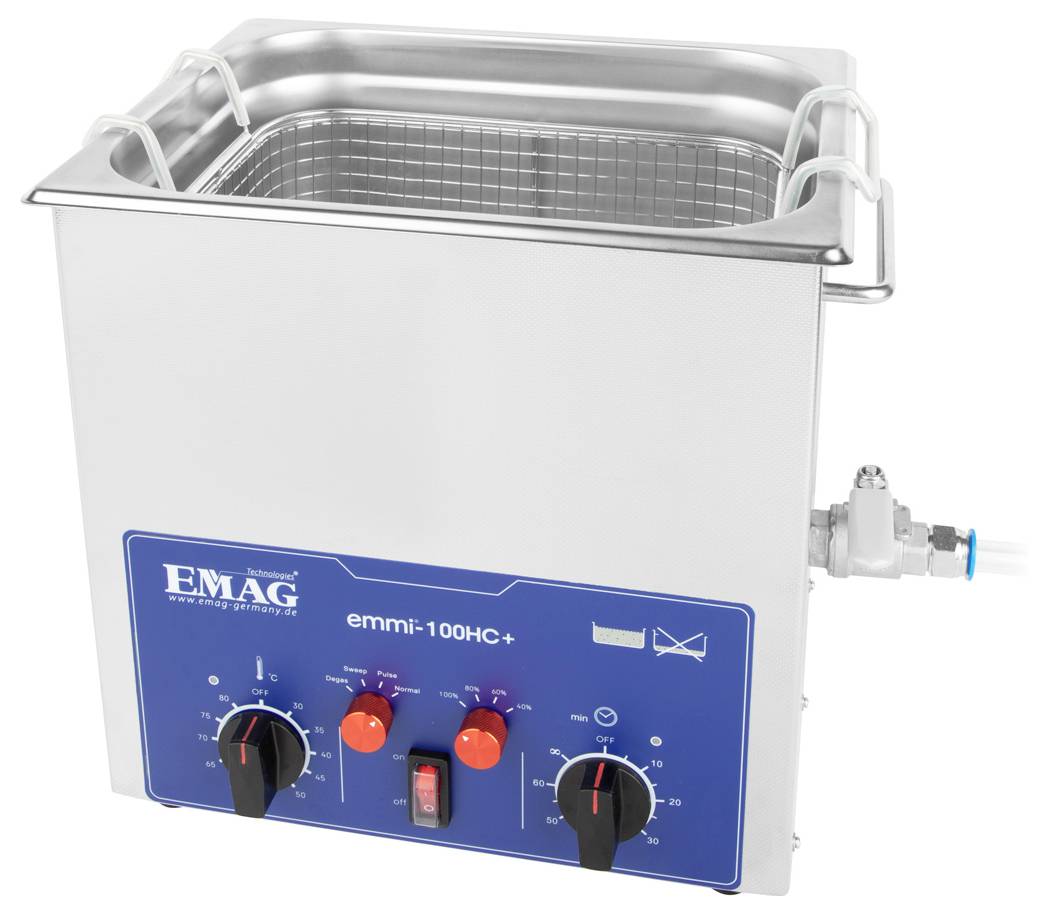 Emag Emmi 100HC Plus Ultraschallreiniger Universal 480 W 10.6 l mit Heizung-3