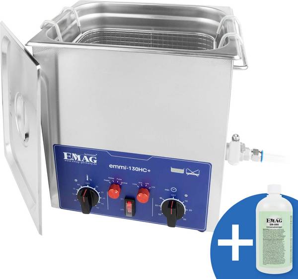 Emag Emmi 130HC Plus Ultraschallreiniger Universal 480 W 14 l mit Heizung
