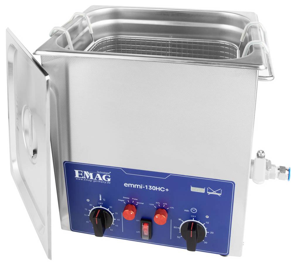 Emag Emmi 130HC Plus Ultraschallreiniger Universal 480 W 14 l mit Heizung-1